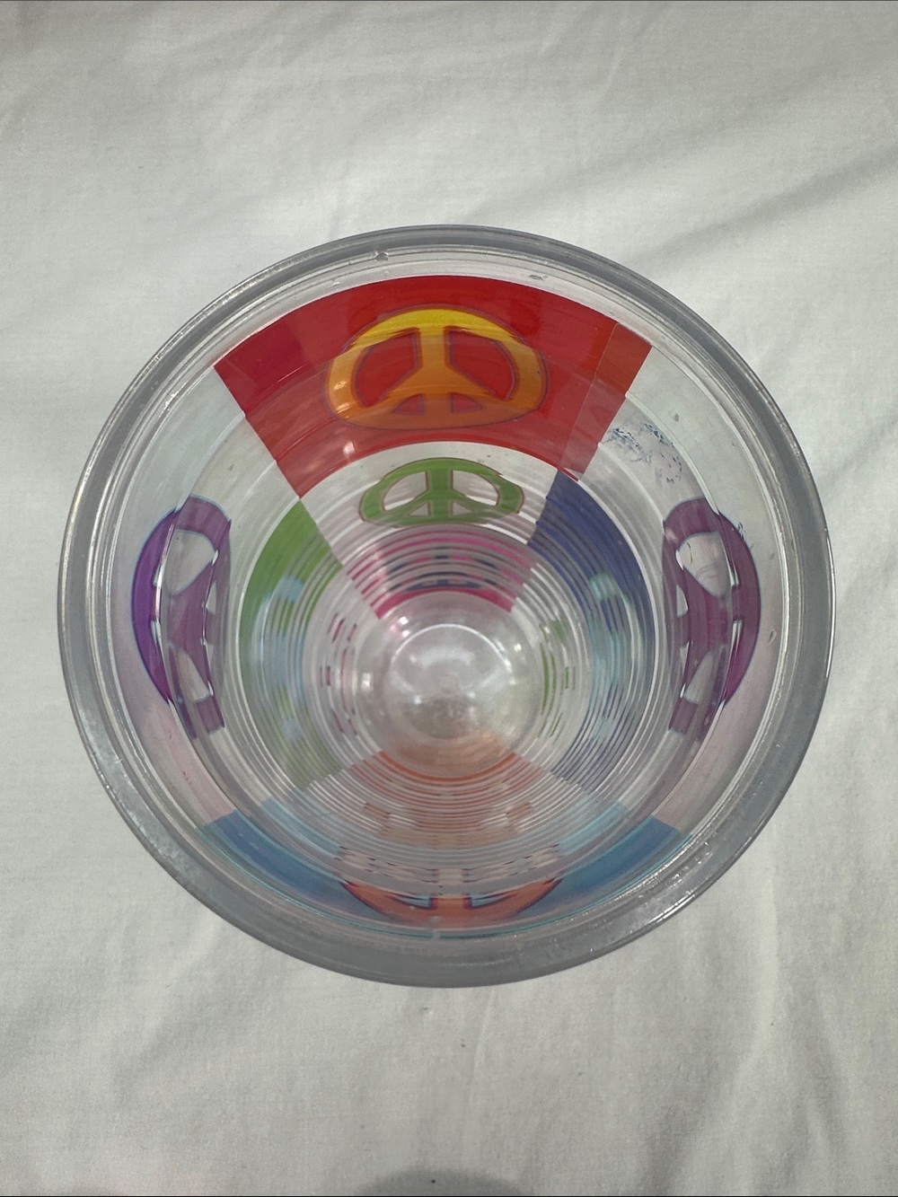One 16oz Tervis  peace cup with 1 lid - Picture 8 of 8